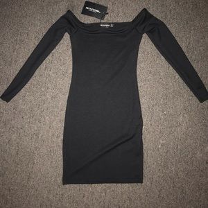 Black bodycon dress
